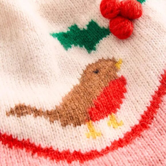 NWOT Boden Edie Holiday Fair Isle Crewneck Sweater - Picture 5 of 11